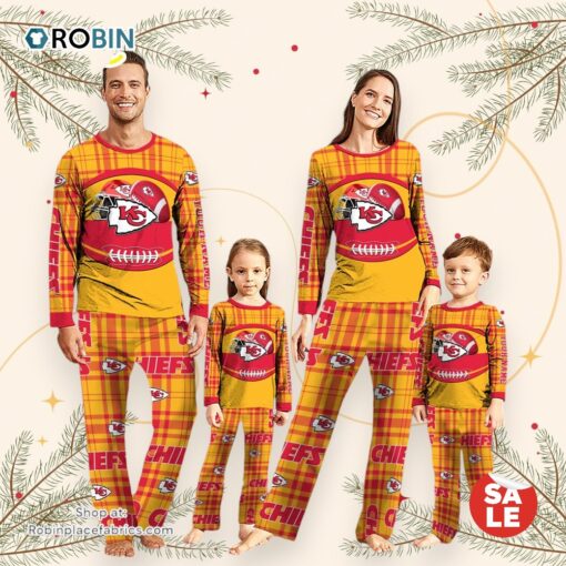Kansas City Chiefs NFL Custom Your Name Football Team Pajamas