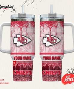 Kansas City Chiefs NFL Glitter 40oz Stanley Tumbler