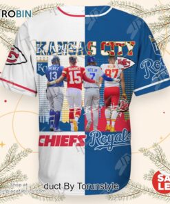 Kansas City Chiefs x Kansas City Royals Baseball Jersey