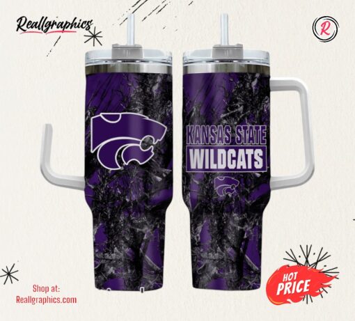 Kansas State Wildcats Realtree Hunting 40oz Tumbler