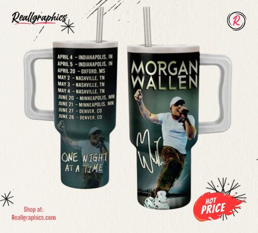 Keep the Country Flowing Morgan Wallen One Night At A Time Tour Tumbler  40 OZ