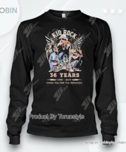 Kid Rock 32 Years 1988 2024 Thank You For The Memories T Shirt