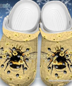 King Bee 3D Printed Crocs Clogs Shoes