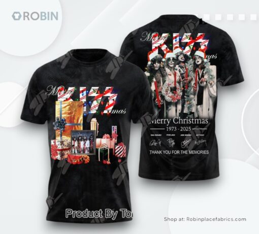Kiss Merry Christmas 1973 2025 Thank You For The Memories AOP Clothing (Hoodie, Sweatshirt, T Shirt)