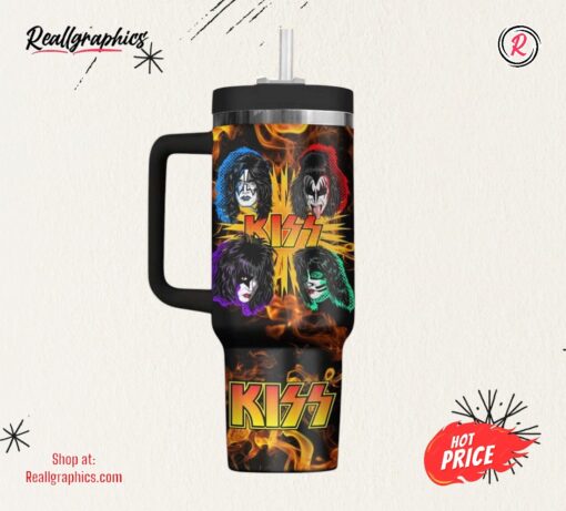 Kiss Rock Band 40 oz Stanley Tumbler