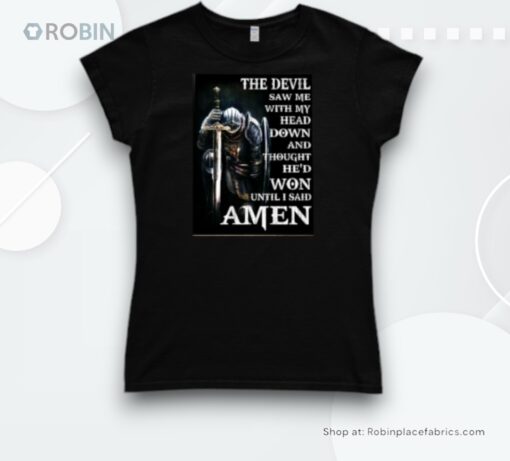 Knight Prayer Wall Art Shirt