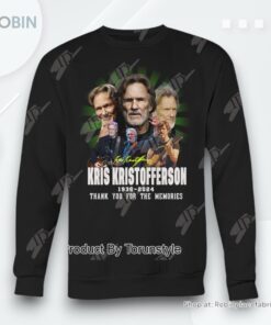 Kris Kristofferson 1936 2024 Thank You For The Memories T Shirt Kris Kristofferson 1936 2024 Thank You For The Memories T Shirt