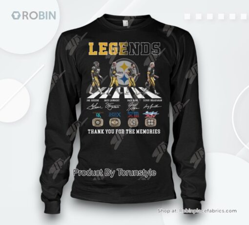 Legends Pittsburgh Steelers Thank You For The Memories T Shirt
