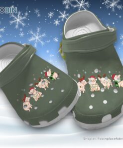 Lightweight Christmas Bigs Farm 3D Printed Crocs Shoes Lightweight Christmas Bigs Farm 3D Printed Crocs Shoes