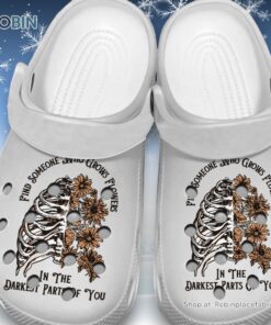 Lightweight Find Someone Who Grows Flowers 3D Printed Crocs Shoes