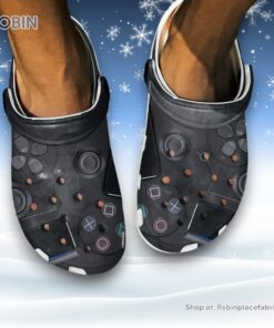 Love Game, Playstation Printed 3D Printed Crocs Clogs Shoes
