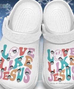 Love Like Jesus 3D Printed Crocs