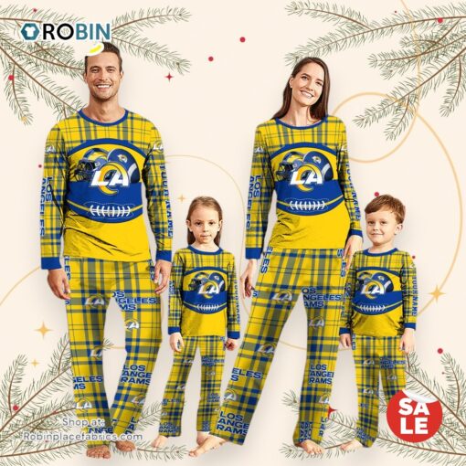 Los Angeles Rams NFL Custom Your Name Football Team Pajamas