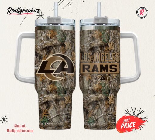 Los Angeles Rams NFL Hunting Tumbler Stanley Tumbler 40oz