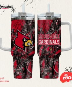 Louisville Cardinals Realtree Hunting 40oz Tumbler Louisville Cardinals Realtree Hunting 40oz Tumbler