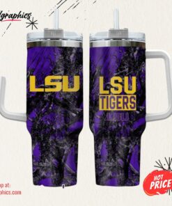 Lsu Tigers Realtree Hunting 40oz Tumbler
