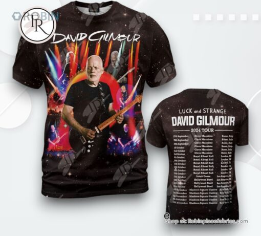 Luck And Strange David Gilmour 2024 Tour Pink Floyd T Shirt