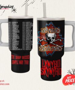 Lynyrd Skynyrd Band The Sharp Dressed Simple Man Tour 40oz Tumbler