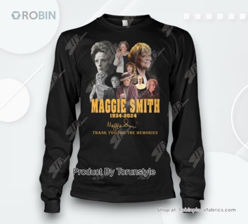 Maggie Smith 1934 2024 Thank You For The Memories T Shirt
