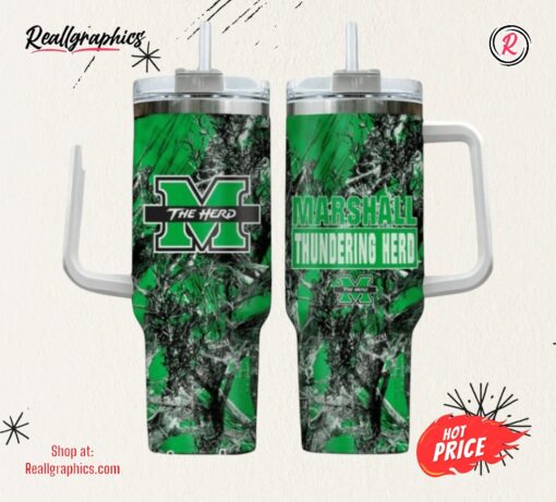 Marshall Thundering Herd Realtree Hunting 40oz Tumbler