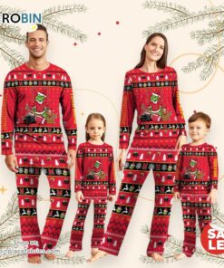 Maryland Terrapins NCAA Custom Name Grinch Christmas And Sport Team Pajama Set