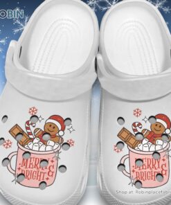 Merry Bright 3D Printed Crocs Clogs Shoes