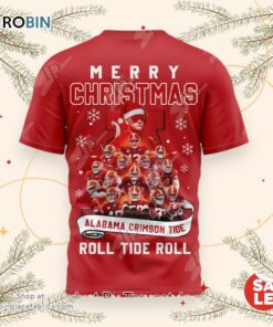 Merry Christmas Alabama Crimson Tide Roll Tide Roll T Shirt   Red Merry Christmas Alabama Crimson Tide Roll Tide Roll T Shirt   Red