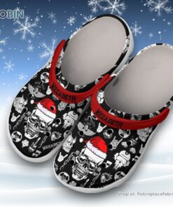 Merry Christmas Mega Death Skull Unisex Classic Crocs