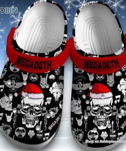 Merry Christmas Mega Death Skull Unisex Classic Crocs