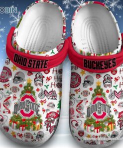 Merry Christmas Ohio State Buckeyes Unisex Classic Crocs