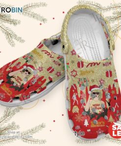 Merry Siwftmas Taylor’s Version In My Holiday Era Crocs