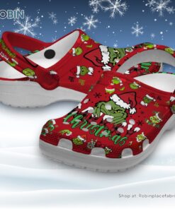 Mery Grinchmas Merry Christmas Red Classic Crocs