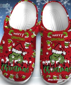 Mery Grinchmas Merry Christmas Red Classic Crocs