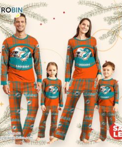 Miami Dolphins NFL Custom Your Name Football Team Pajamas Miami Dolphins NFL Custom Your Name Football Team Pajamas