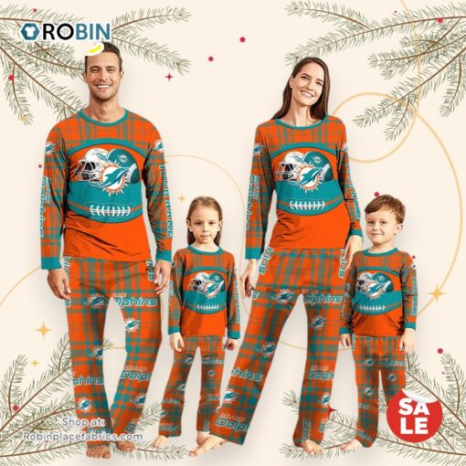 Miami Dolphins NFL Custom Your Name Football Team Pajamas
