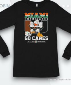 Miami Hurricanes Go Canes Mascot Football Shirt