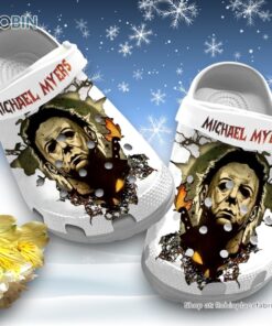 Michael Myers 3D Printed Crocs Clogs Shoes For Halloween