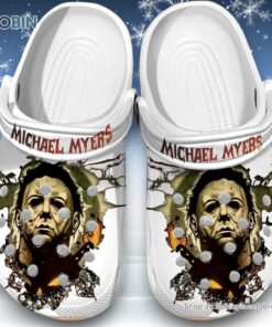 Michael Myers 3D Printed Crocs Clogs Shoes For Halloween