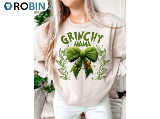 Mini Grinch Christmas Mama T-Shirt