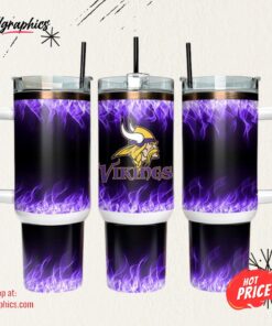 Minnesota Vikings 40oz Tumbler NFL Tumbler Wrap