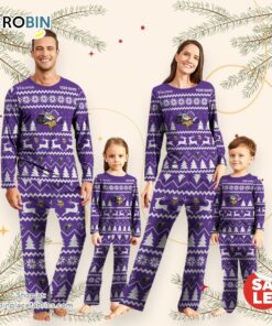 Minnesota Vikings Christmas NFL Custom Family Pajamas
