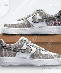 Mississippi State Bulldogs Dawgs Win Again Camo Air Force 1 Sneakers