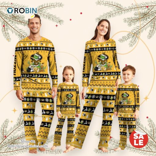 Missouri Tigers NCAA Custom Name Grinch Christmas And Sport Team Pajama Set