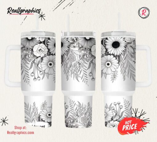 Mom Day Jolly Vibes 40 Oz 2 Piece Tumbler Wrap