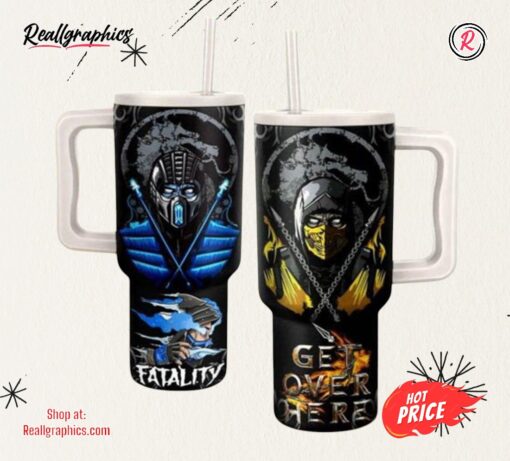 Mortal Kombat Get Over Here 40 oz Stanley Tumbler