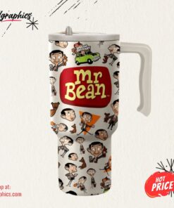 Mr Bean Cartoon 40Oz Tumbler