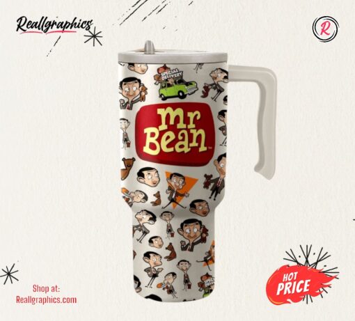 Mr Bean Cartoon 40Oz Tumbler