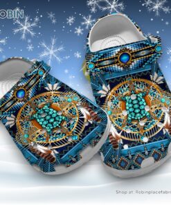 Native American AOP Printed Crocs Clogs Shoes