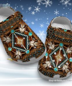 Native American Owl Limited Edition 3D Printed Crocs Clogs Shoes