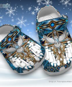 Native American Owl Printed 3D Printed Crocs Clogs Shoes Native American Owl Printed 3D Printed Crocs Clogs Shoes